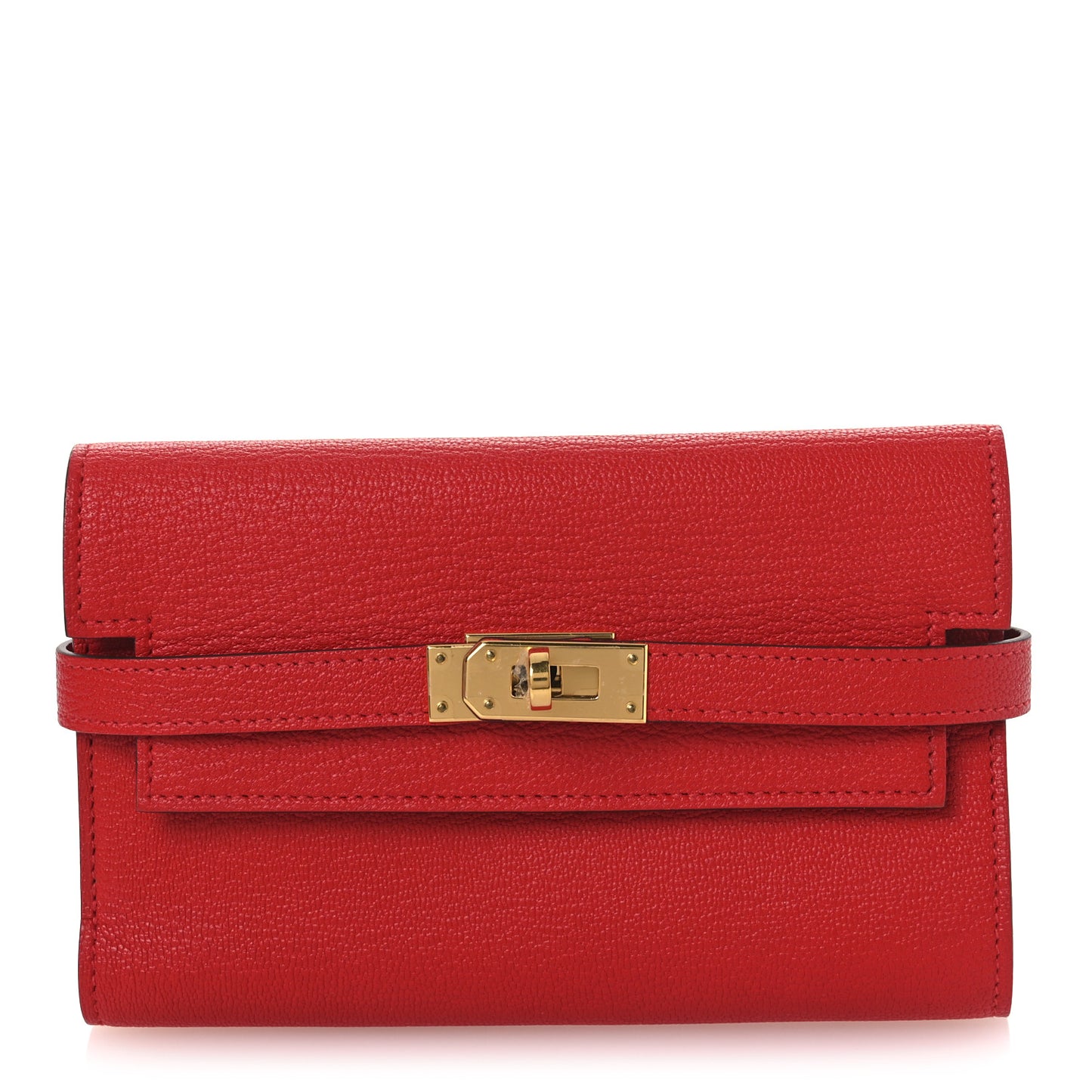 Chevre Mysore Medium Kelly Wallet Rouge De Coeur