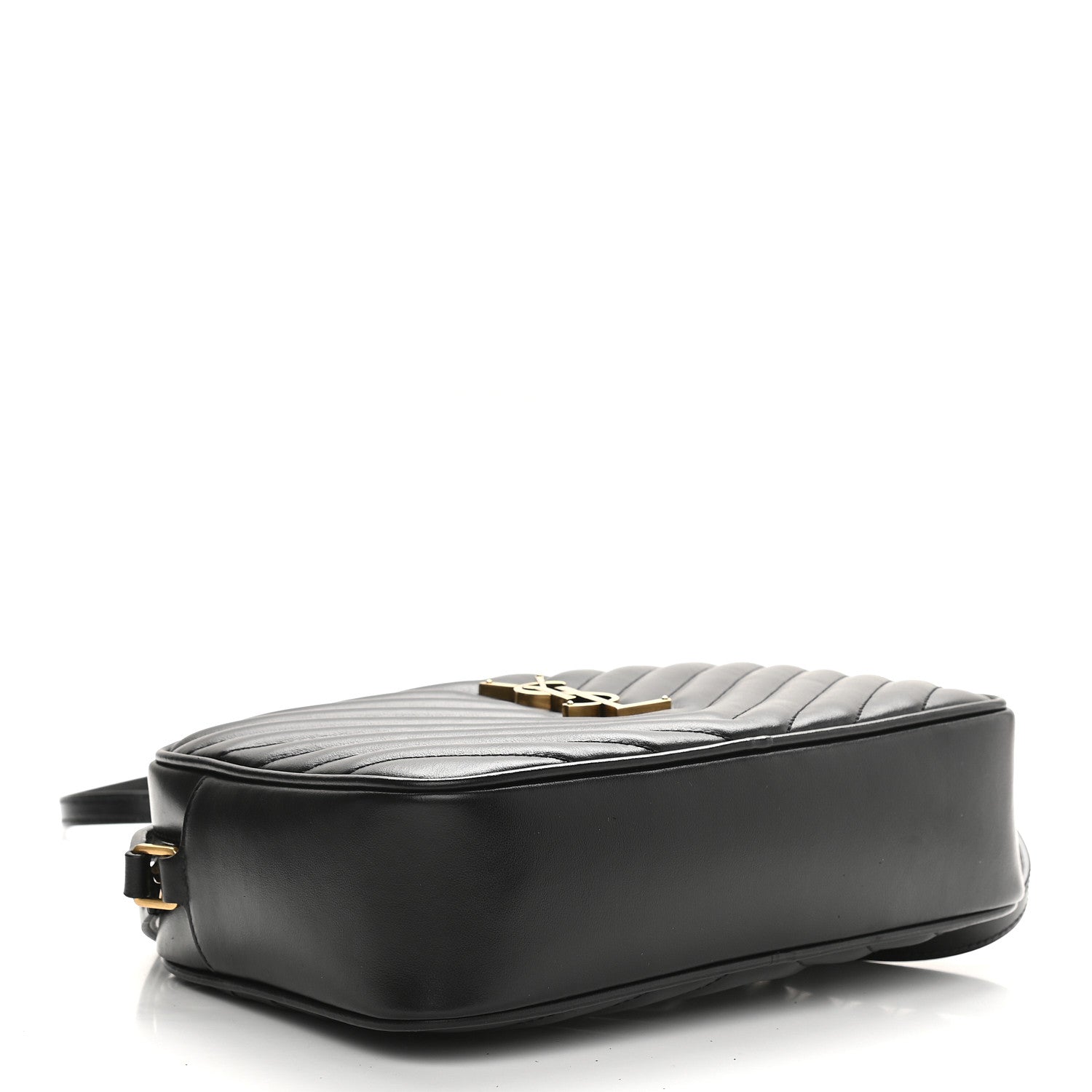 Saint Laurent Calfskin Matelasse Monogram Lou Camera Bag Black 4 of 9
