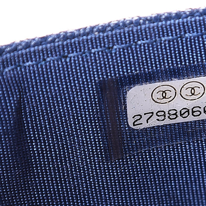 Chanel Caviar Quilted Boy Card Holder Blue 7 of 7