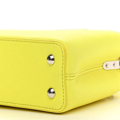 Louis Vuitton Taurillon Mini Capucines Yellow Beige 9 of 9