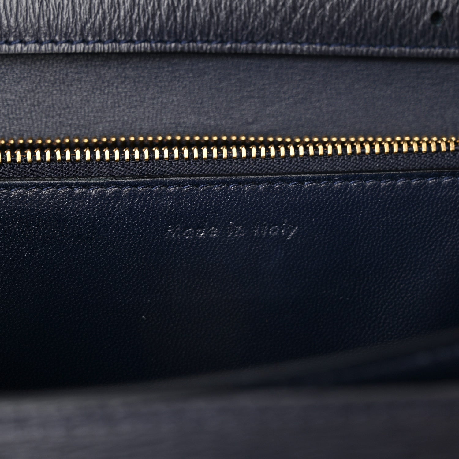 Celine Liege Calfskin Medium Classic Box Flap Bag Dark Blue 7 of 14