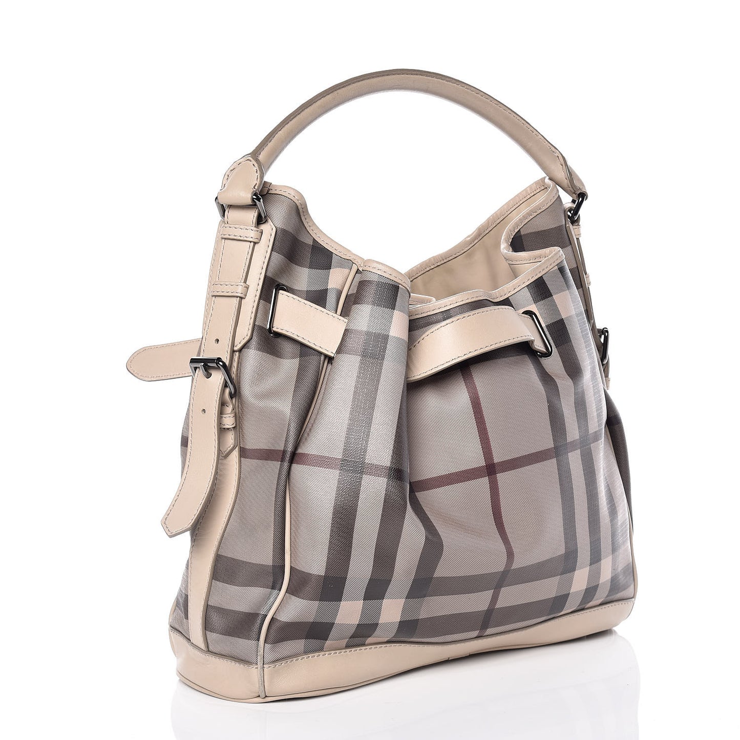 Smoked Check Medium Walden Belted Hobo Trench