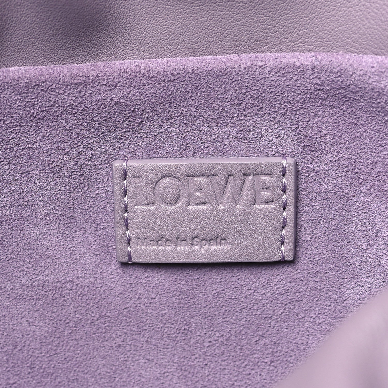 Loewe Calfskin Monochrome Flamenco Knot Clutch Pale Aubergine Glaze 6 of 10