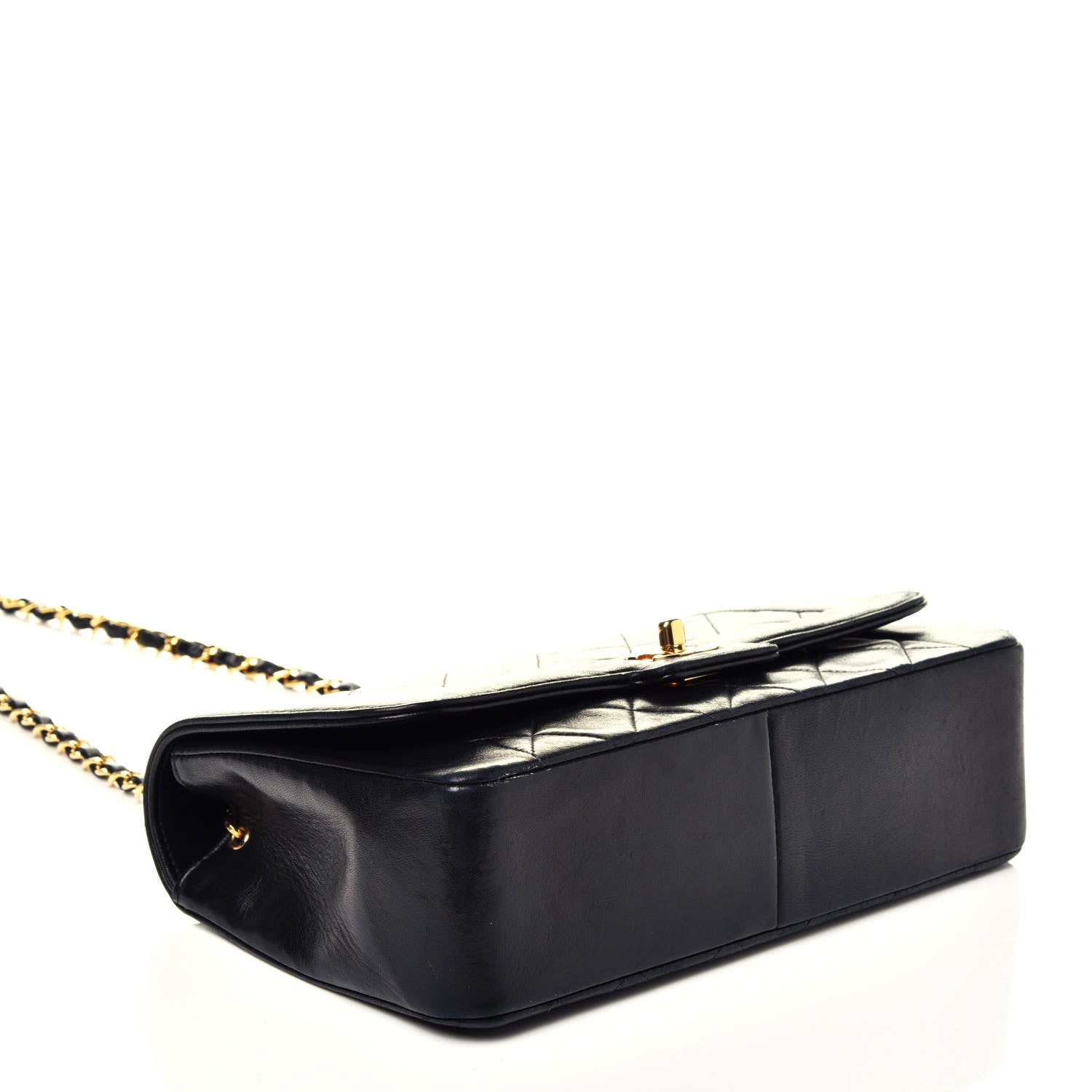 Chanel Lambskin Quilted Medium Single Flap Black 4 of 9