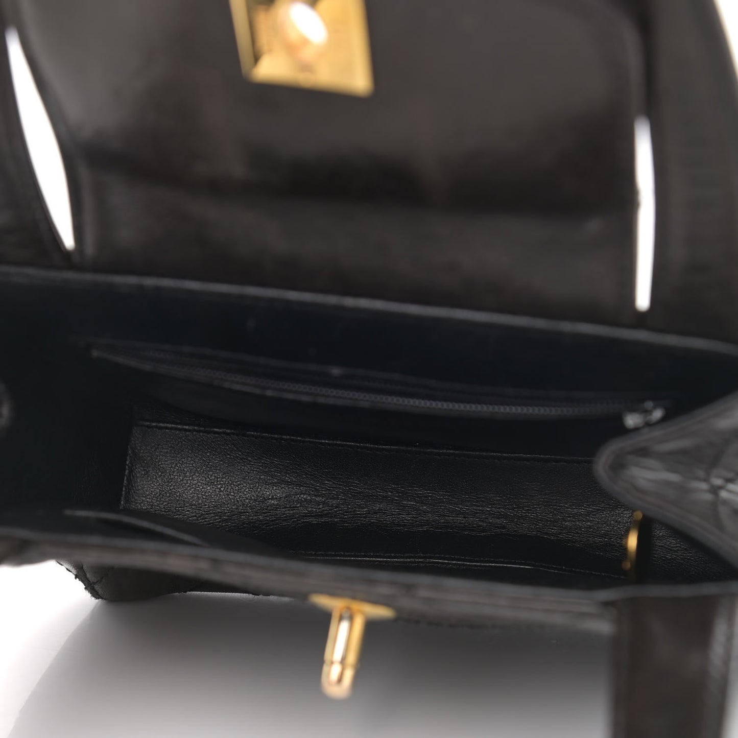 Lambskin Quilted Flap Bag Black