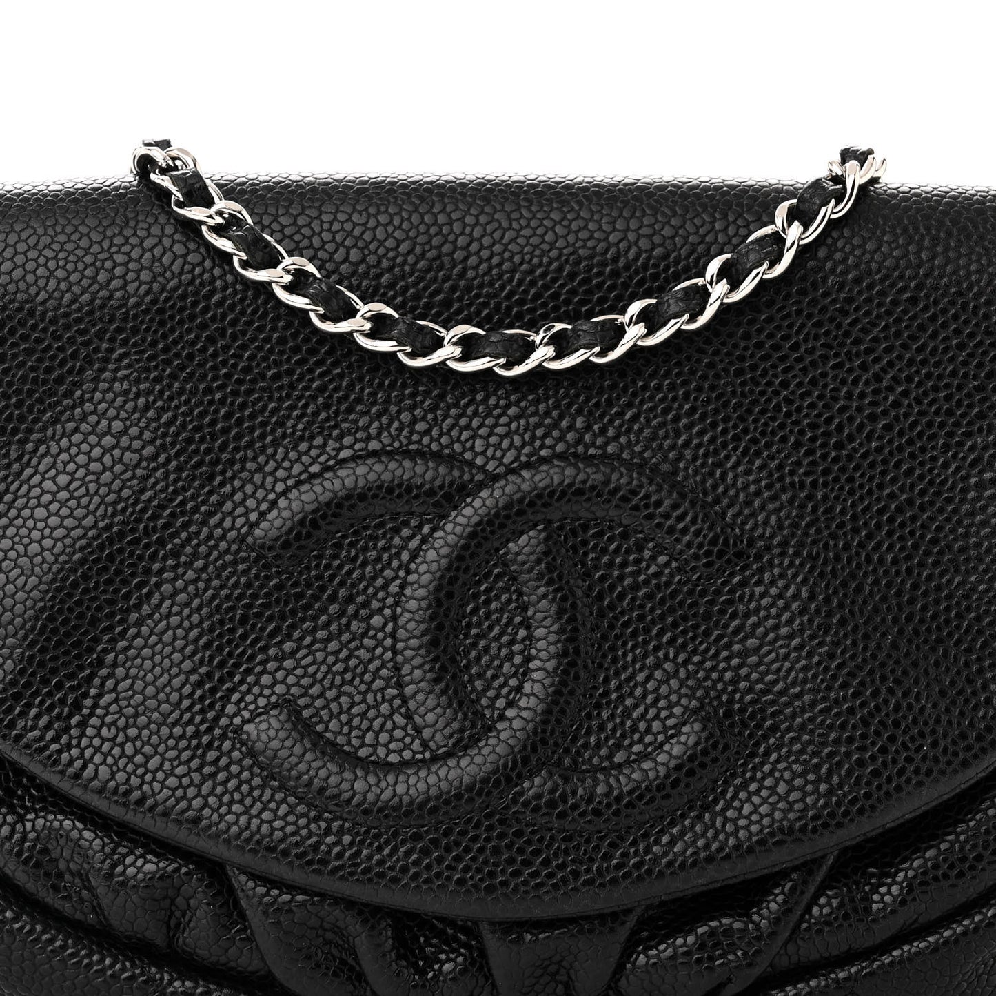 Caviar Half Moon Wallet On Chain WOC Black
