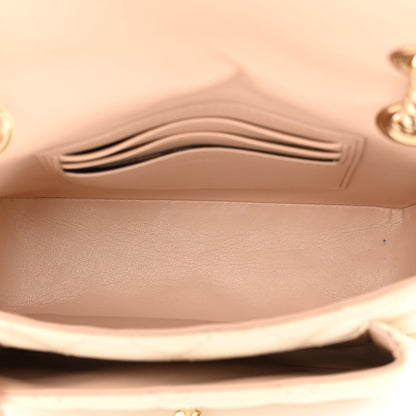 Mulberry Shiny Calfskin Quilted Mini Darley Shoulder Bag Chalk 5 of 10