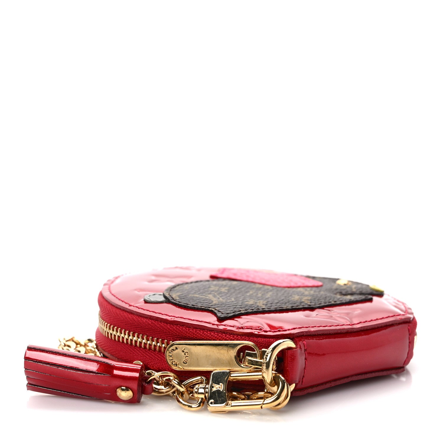 Louis Vuitton Vernis Animania Lapin Bunny Round Coin Purse Pomme D'Amour 4 of 7