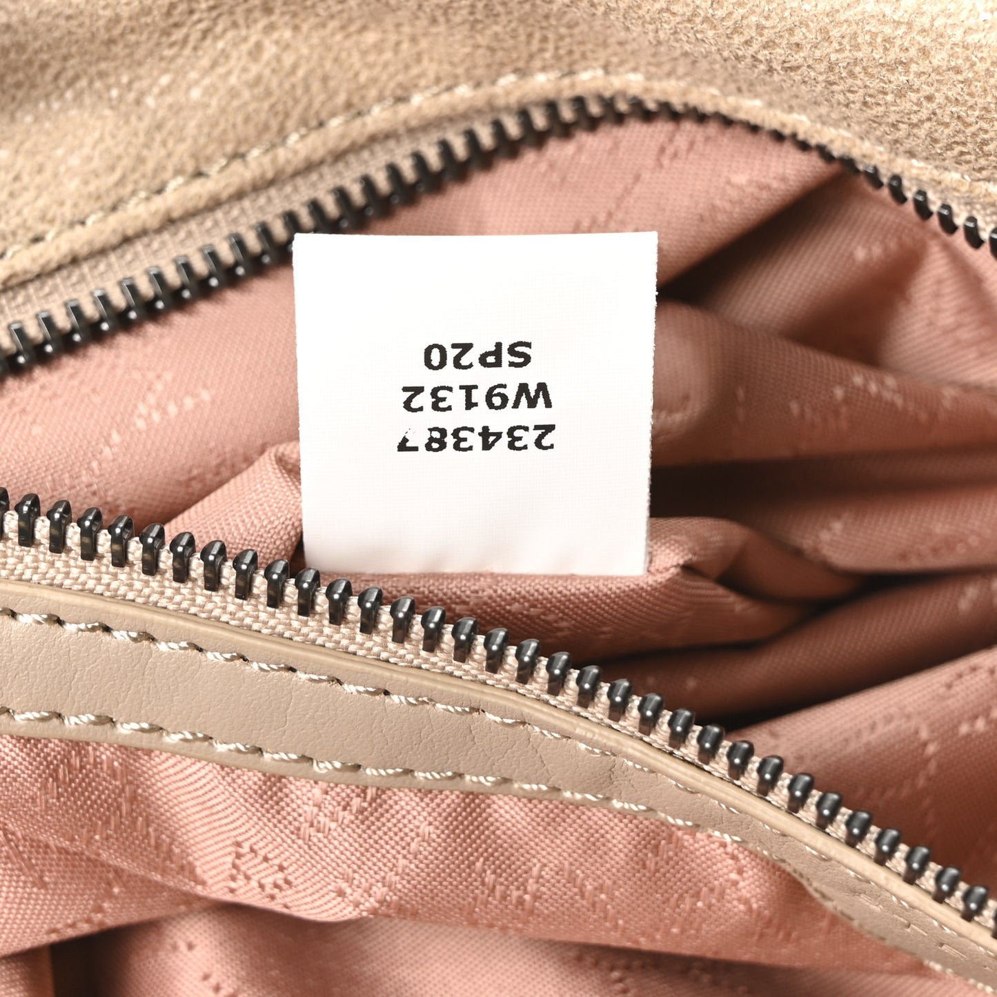Shaggy Deer Falabella Fold Over Tote Taupe
