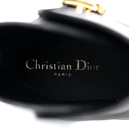 Christian Dior Calfskin Empreinte Ankle Boots 37 Black 8 of 10