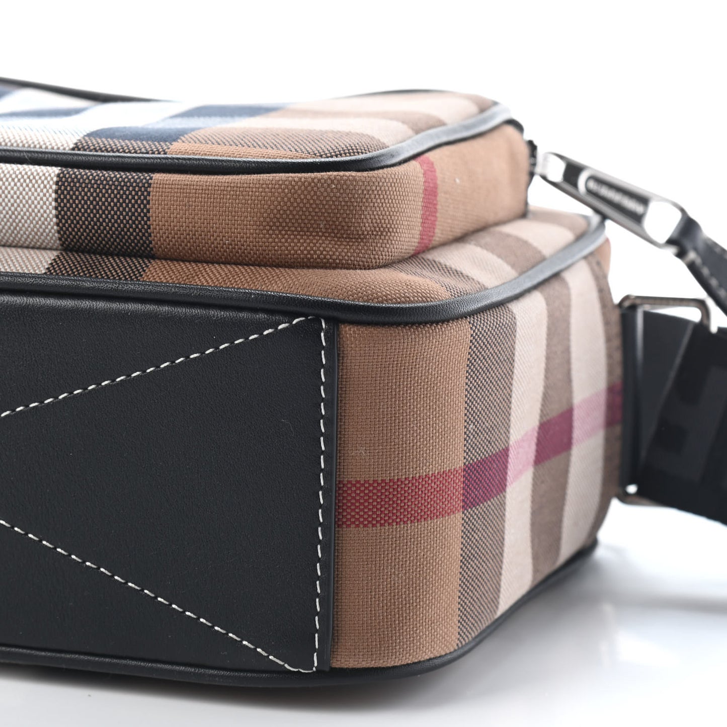 Canvas Check Paddy Messenger Birch Brown