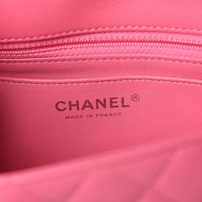 Chanel Lambskin Quilted Mini Rectangular Flap Pink 5 of 10
