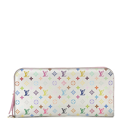 Louis Vuitton Monogram Multicolor Insolite Wallet White Litchi 1 of 18