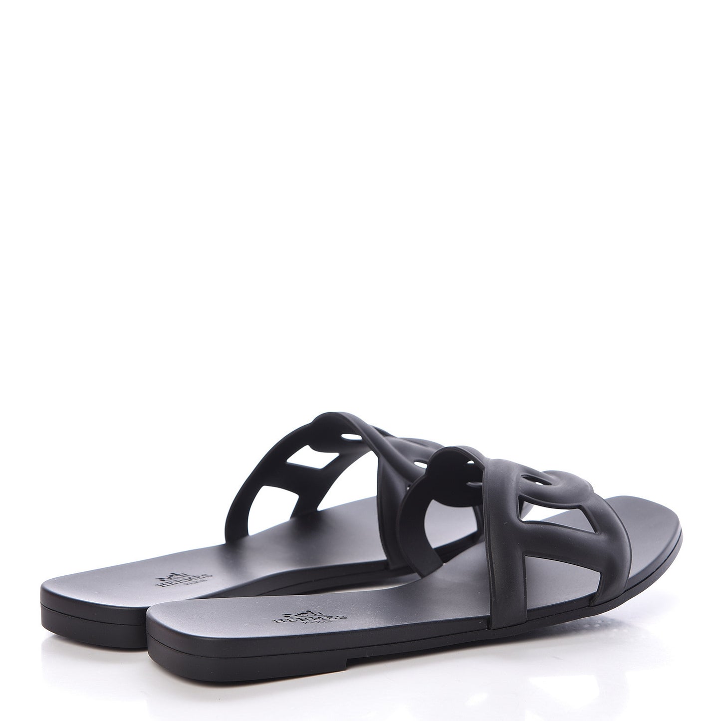 Rubber Aloha Sandals 37 Black