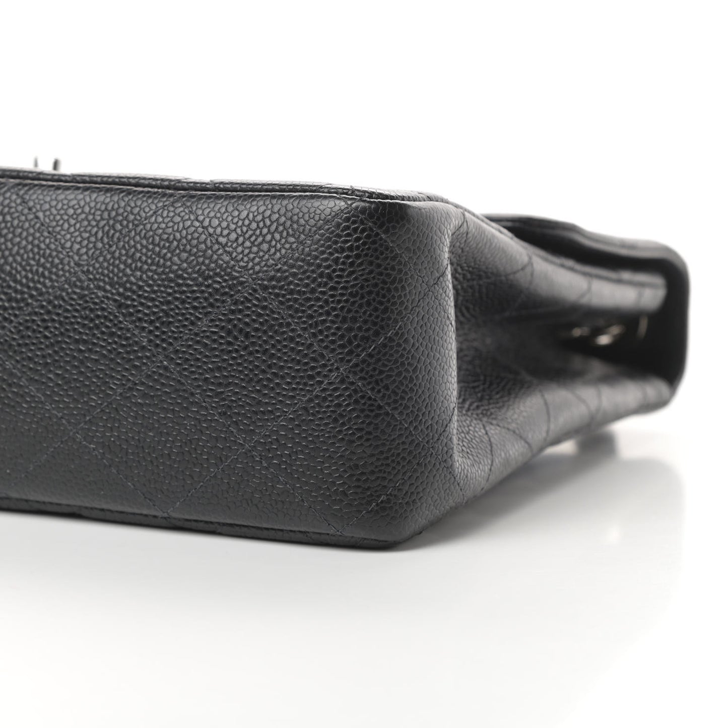 Caviar Quilted Jumbo Single Flap Black