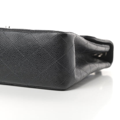 Chanel Caviar Quilted Jumbo Single Flap Black 10 of 14