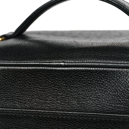 Chanel Caviar CC Vanity Train Case Black 10 of 10