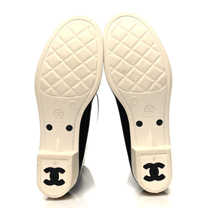 Chanel Rubber Camellia Rain Boots 40 Black 5 of 6