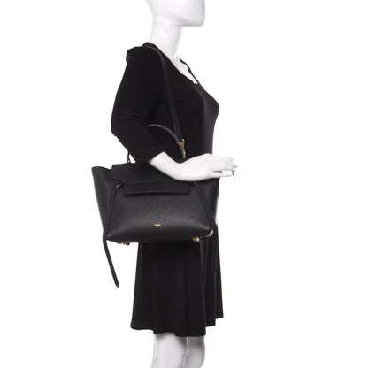 Celine Grained Calfskin Mini Belt Bag Black 2 of 14