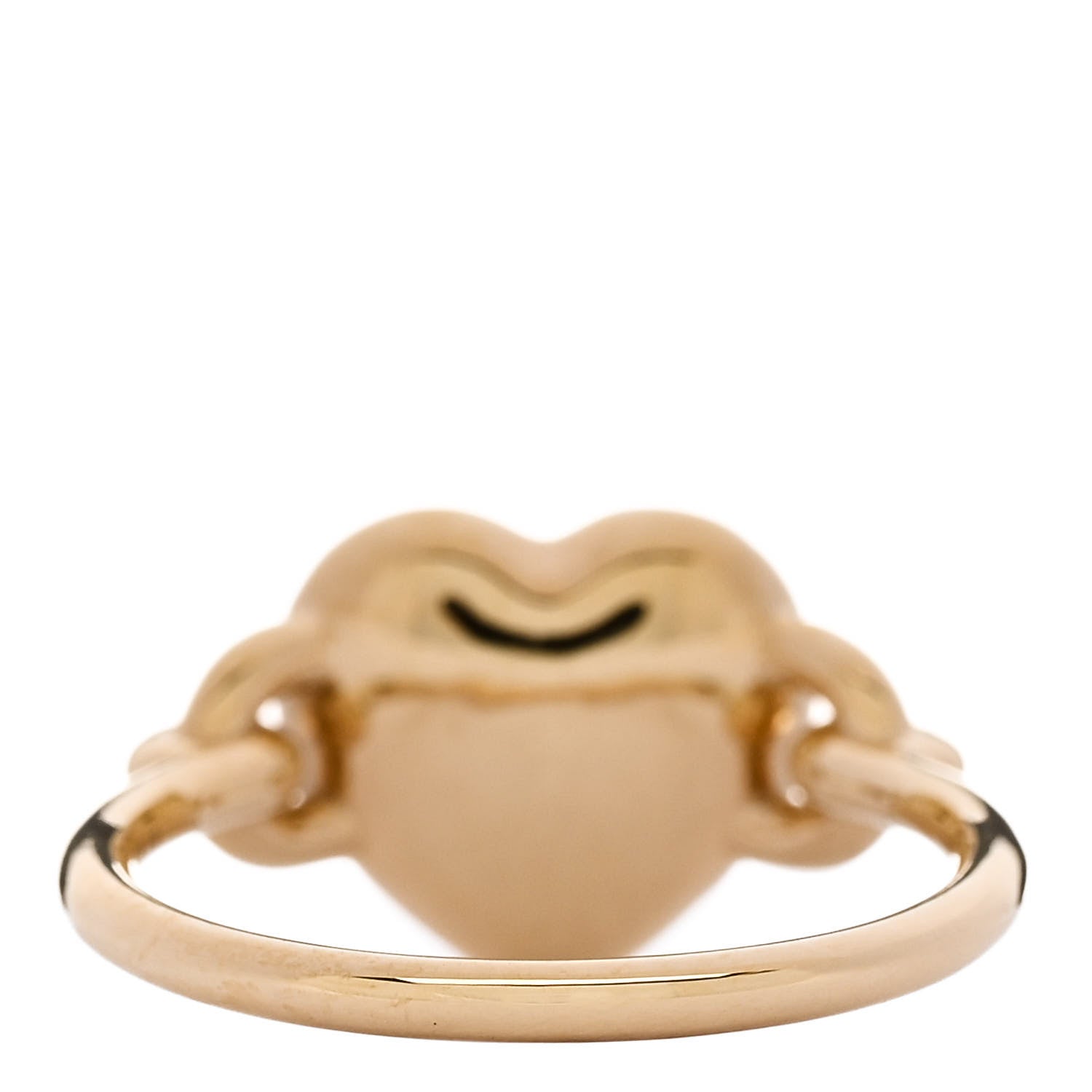 Tiffany 18K Yellow Gold Return to Tiffany Full Heart Ring 53 6.25 4 of 6