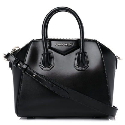 Givenchy Shiny Lord Calfskin Mini Antigona Black 1 of 11
