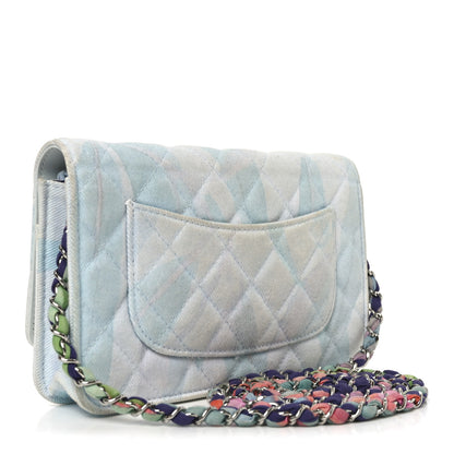 Chanel Canvas Quilted Jungle Jeans Wallet on Chain WOC Multicolor 3 of 11