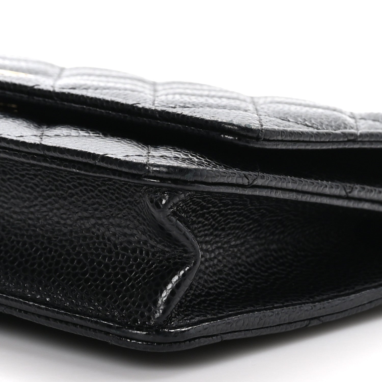 Chanel Caviar Quilted Wallet On Chain WOC Black 11 of 12