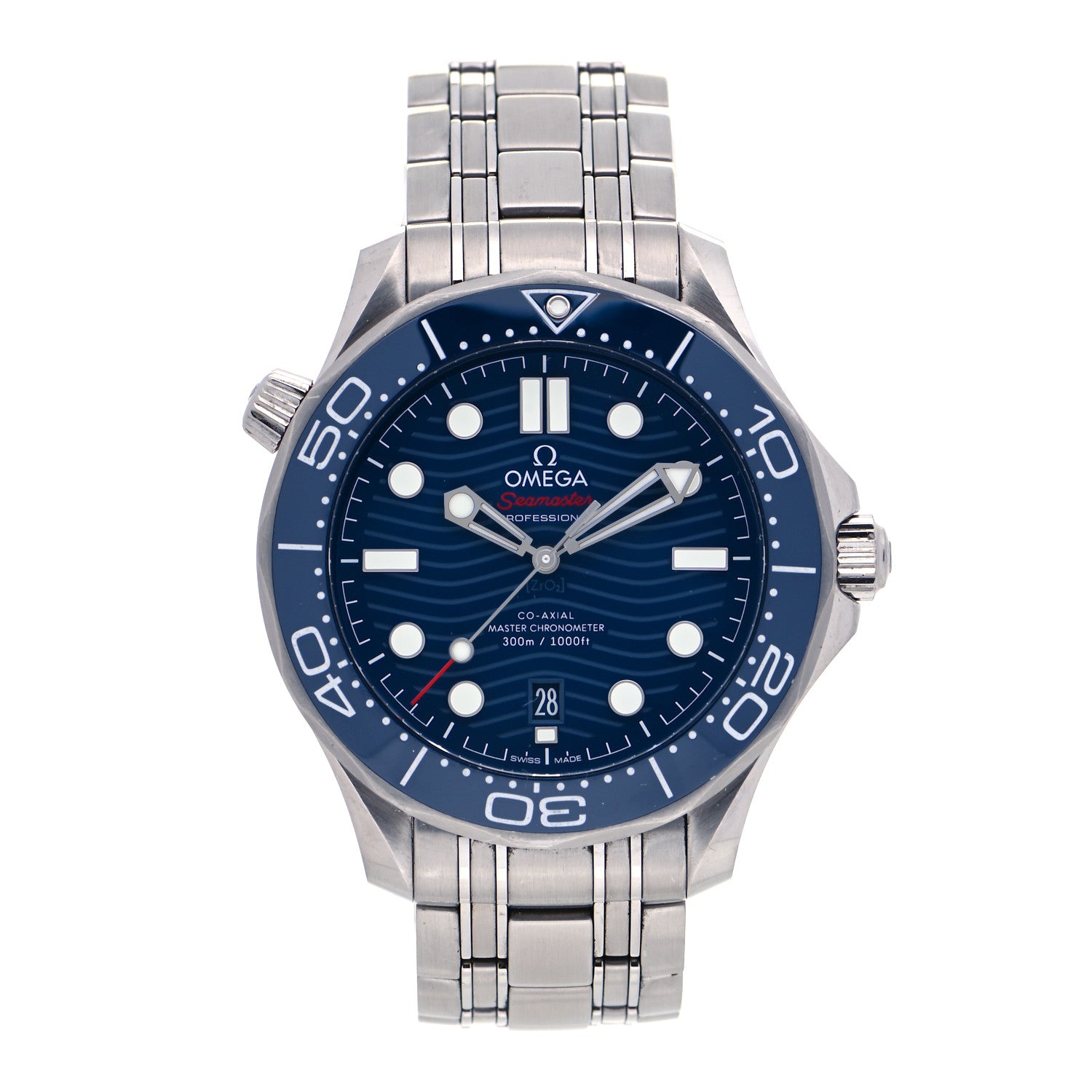 Omega Stainless Steel 42mm Seamaster Diver 300M Automatic Watch Blue 210.30.42.20.03.001 1 of 5