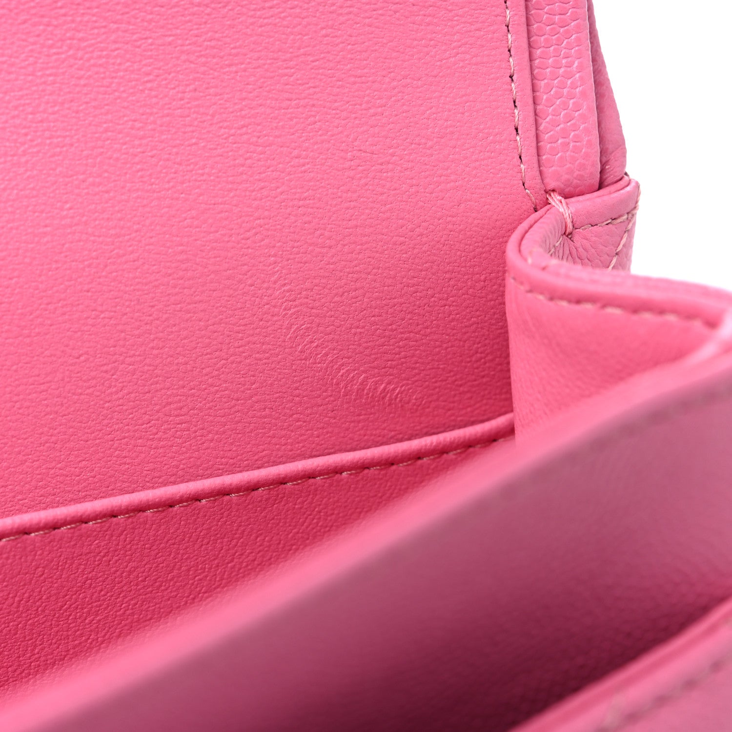 Chanel Caviar Quilted Medium Double Flap Pink 10 of 10