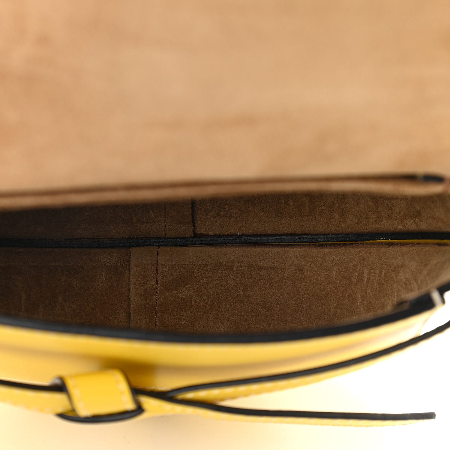 Loewe Calfskin Mini Gate Belt Bag Yellow 4 of 7