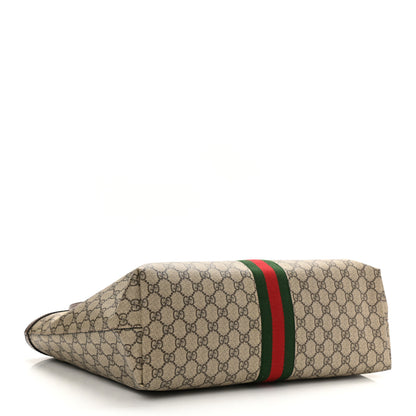 Gucci GG Supreme Monogram Medium Ophidia Shopping Tote Brown 4 of 9