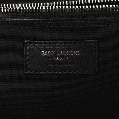 Saint Laurent Canvas Noe Striped Tote Black White 6 of 10