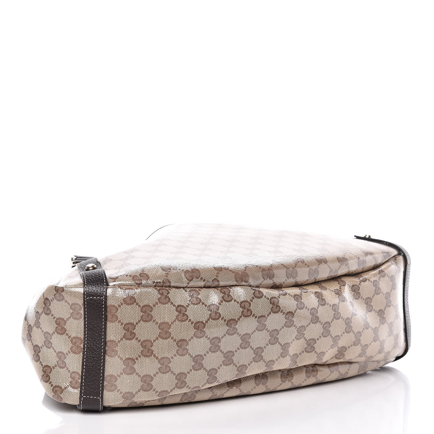 Gucci Crystal Monogram Medium Abbey Shoulder Bag Dark Brown 4 of 9