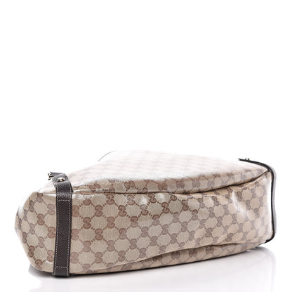 Gucci Crystal Monogram Medium Abbey Shoulder Bag Dark Brown 4 of 9