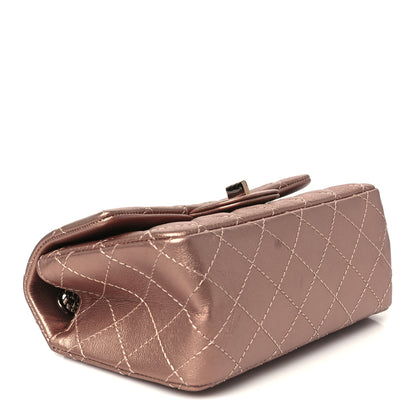 Chanel Metallic Grained Calfskin Quilted 2.55 Reissue Mini Flap Copper Pink 4 of 11