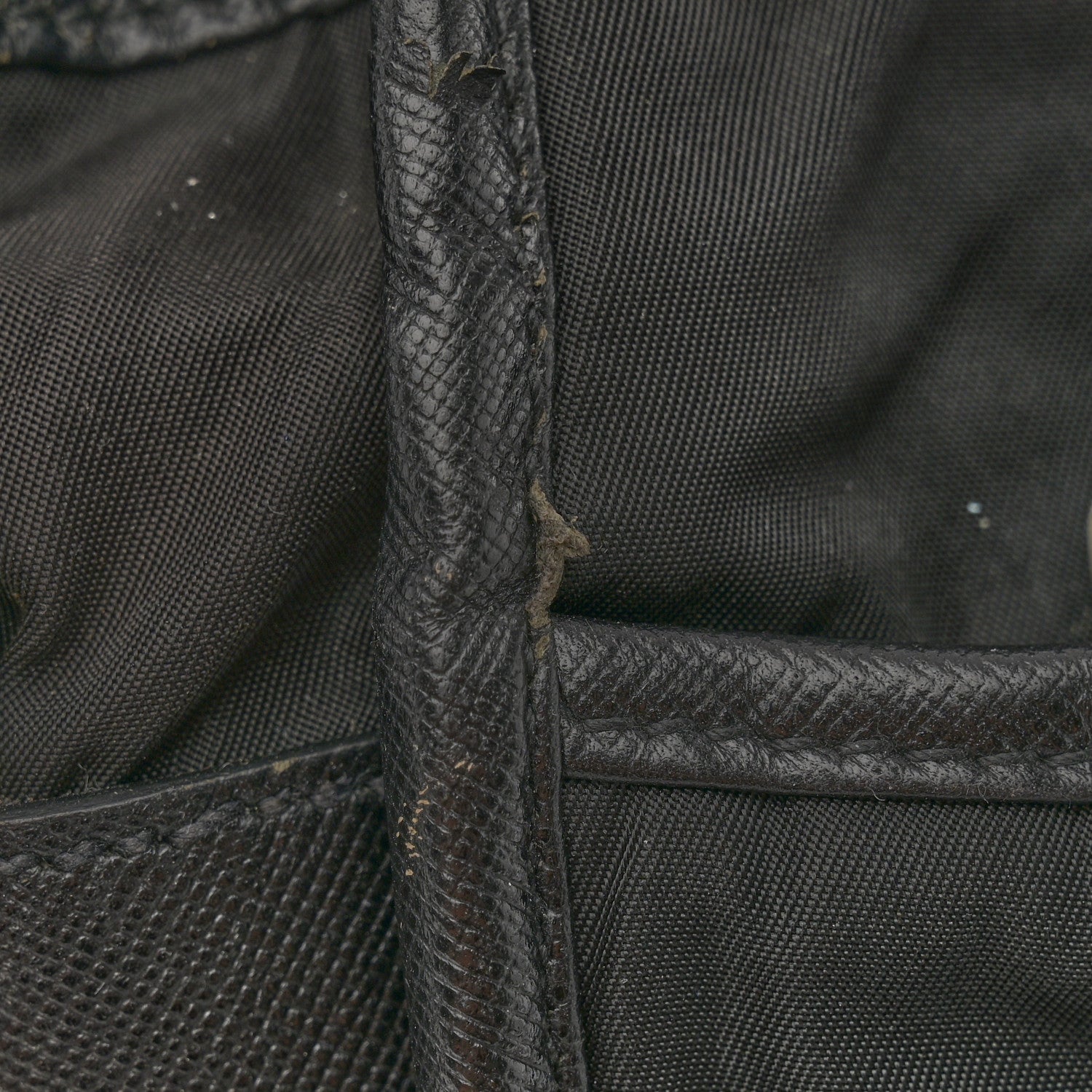 Prada Tessuto Nylon Saffiano Logo Messenger Bag Black 12 of 13