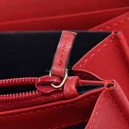 Gucci GG Supreme Monogram Blooms Zip Around Wallet Blue Red 9 of 15