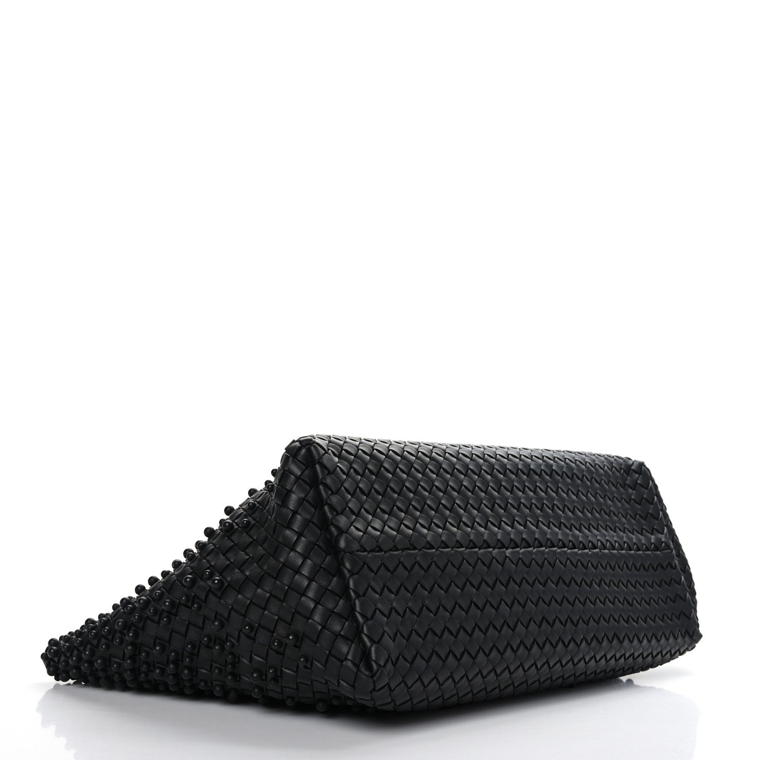 Bottega Veneta Nappa Intrecciato Beaded Medium Cabat Black 4 of 8