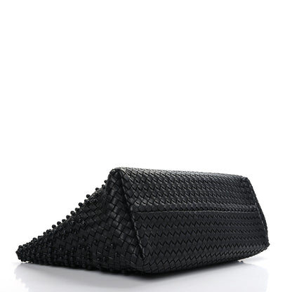 Bottega Veneta Nappa Intrecciato Beaded Medium Cabat Black 4 of 8