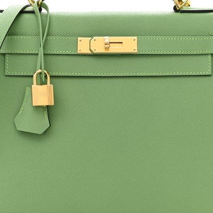Hermes Epsom Kelly Sellier 28 Vert Criquet 8 of 11