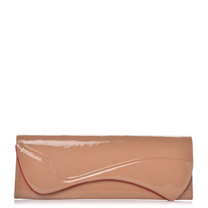 Christian Louboutin Patent Pigalle Clutch Nude 1 of 8
