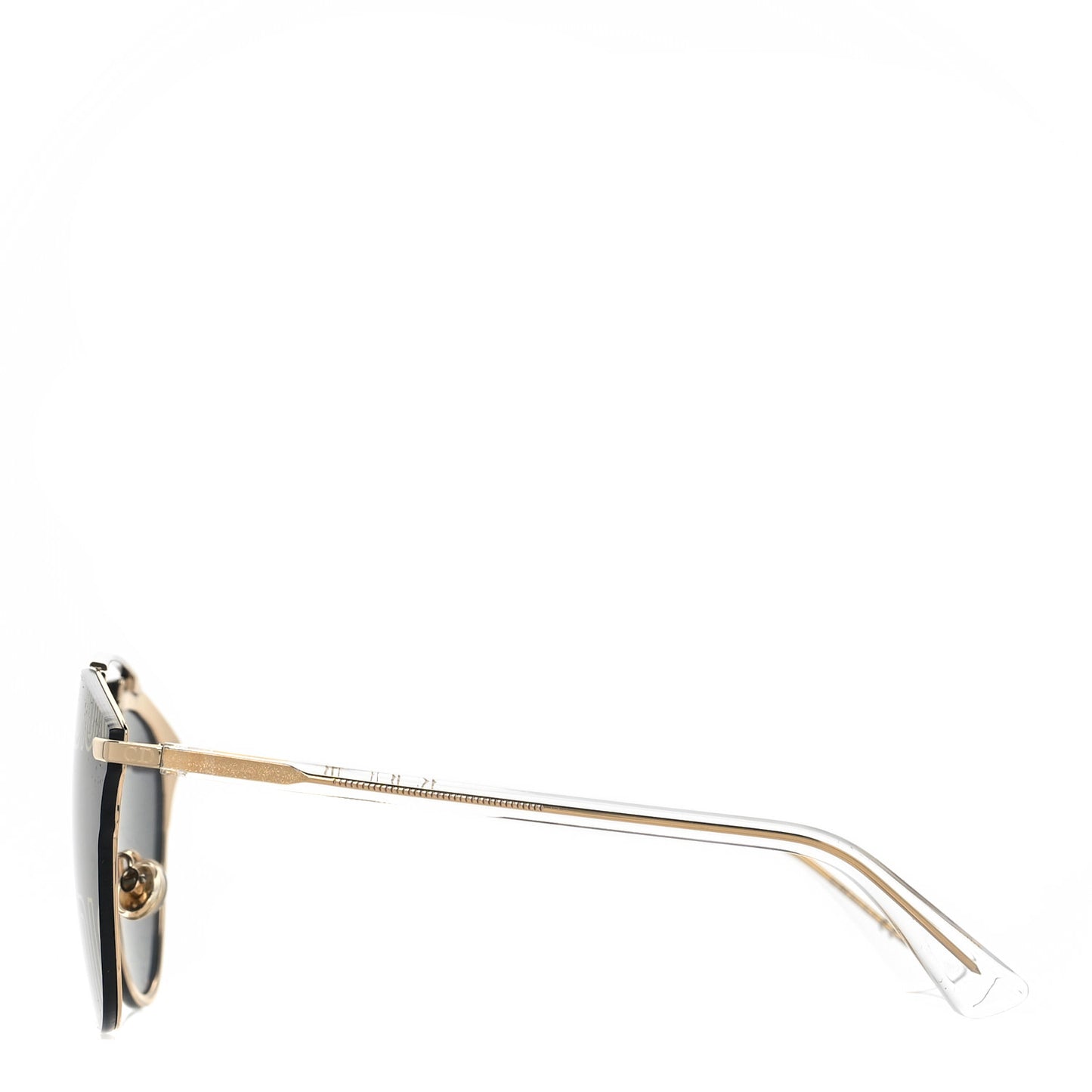 Reflected Prism Mirrored Sunglasses Black Gold