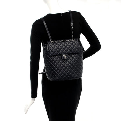 Chanel Lambskin Quilted Large Urban Spirit Backpack Dark Navy 2 of 7
