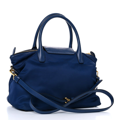 Prada Tessuto Nylon Saffiano Tote Bluette 2 of 19
