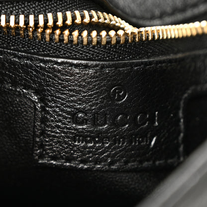 Gucci Roxy Calfskin Blondie Chain Shoulder Flap Bag Black 6 of 10