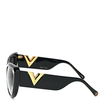 Louis Vuitton Acetate My Fair Lady Sunglasses Z1254W Black 3 of 8