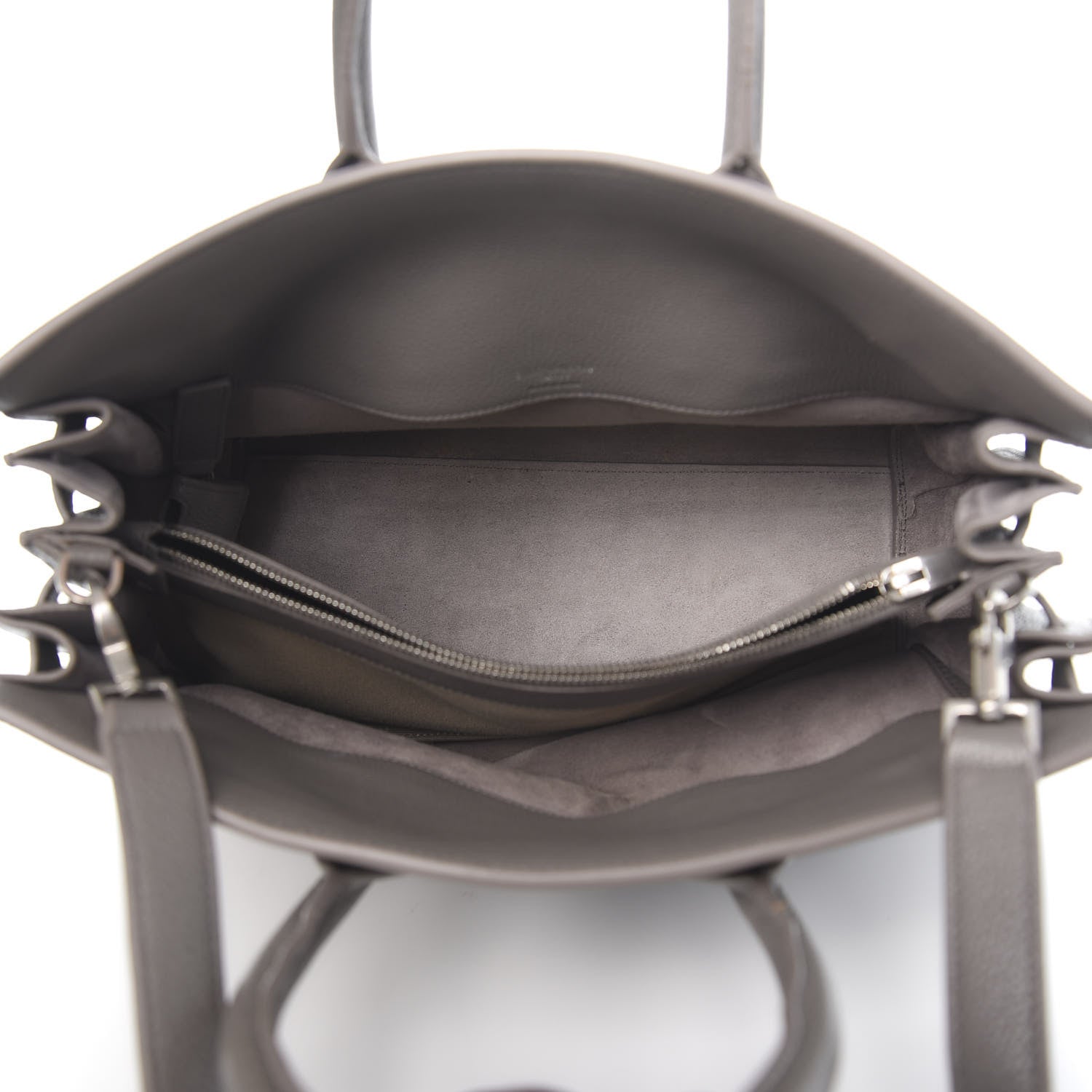 Saint Laurent Grained Calfskin Small Supple Sac De Jour Earth 6 of 12