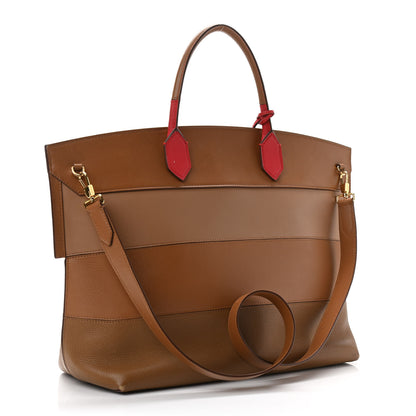 Burberry Calfskin Medium Society Top Handle Tote Tan 3 of 12