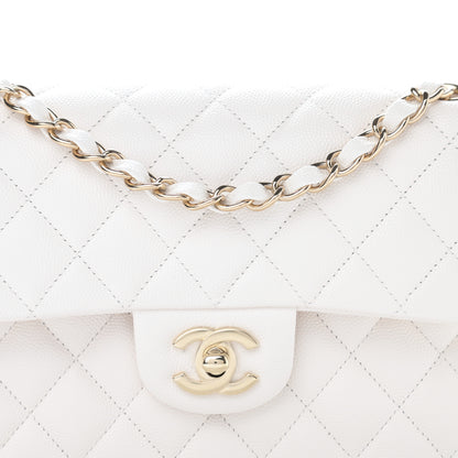 Chanel Caviar Quilted Small Double Flap White 8 of 10