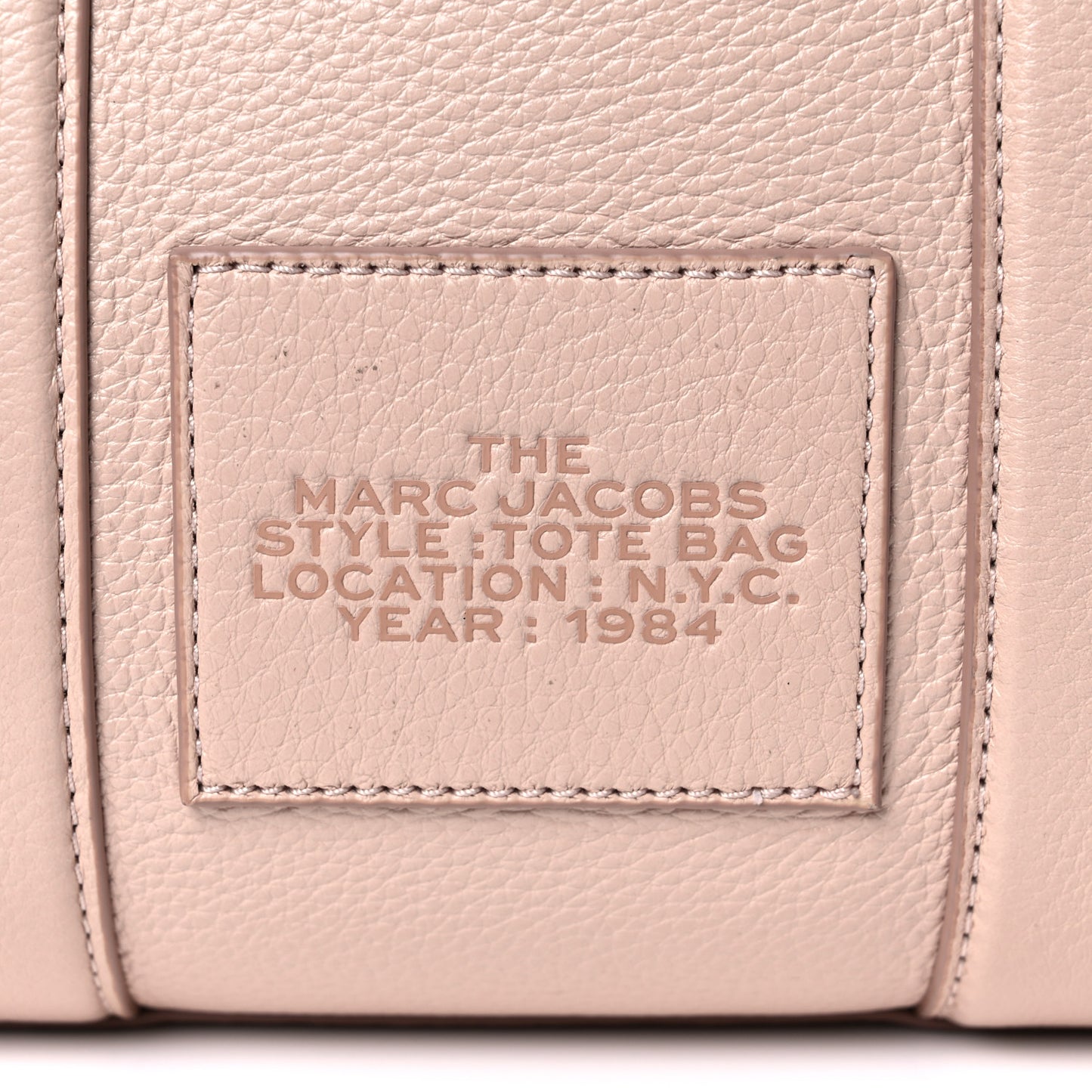 Grained Calfskin Small The Tote Bag Rose Dust